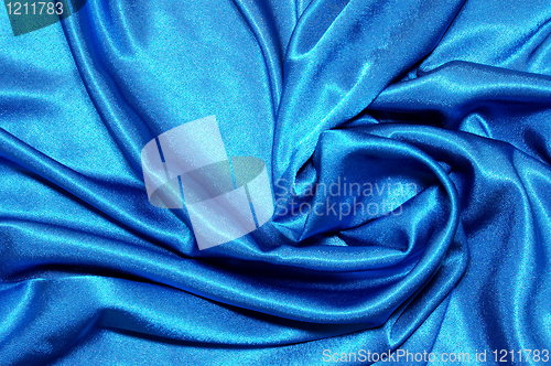 Image of blue satin background