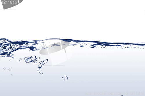 Image of fresh water with bubbles