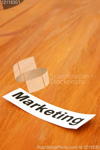 Image of marketing concept