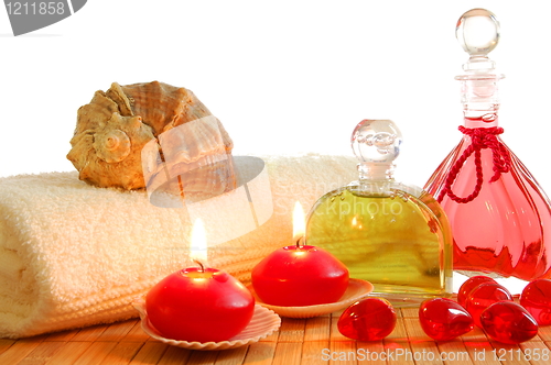 Image of red massage still life