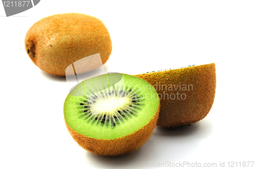 Image of kiwi fruit isolated on white background