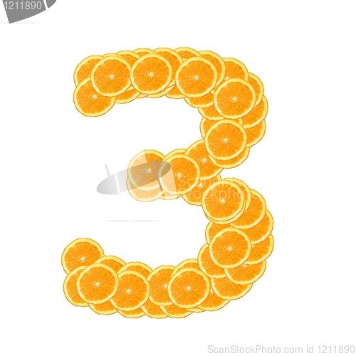 Image of orange fruit alphabet