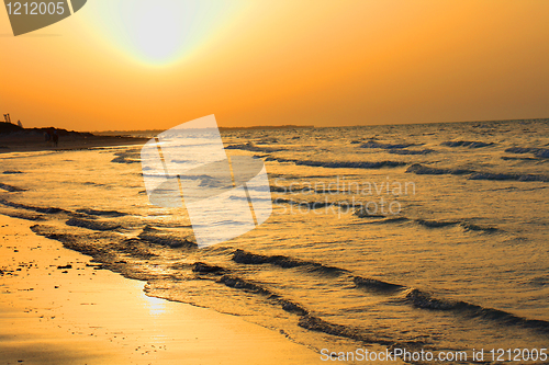 Image of Sunset on the beach