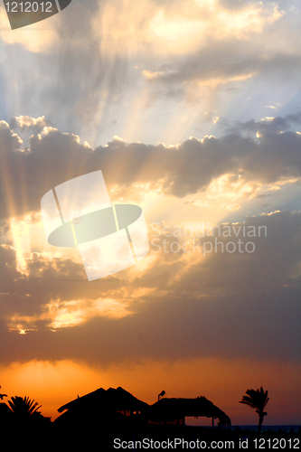 Image of Sunset on the beach