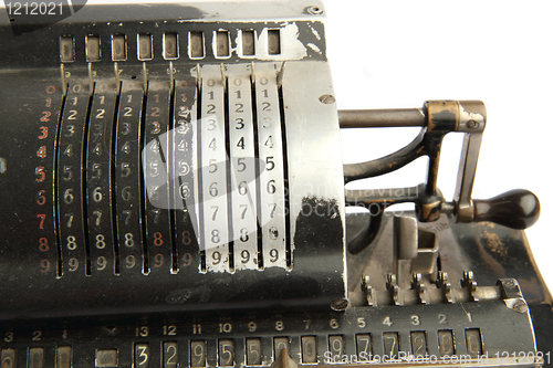 Image of very old calculator