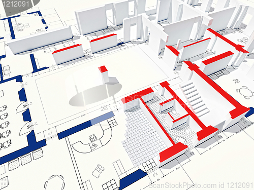 Image of 3d blueprint