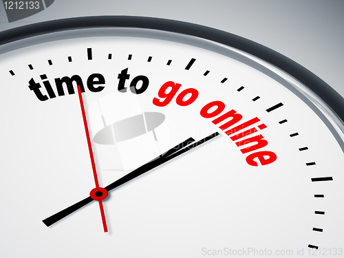 Image of time to go online