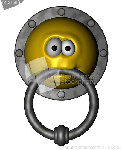 Image of smiley doorknocker