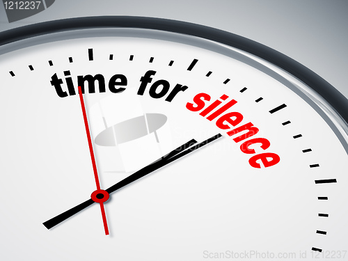 Image of time for silence