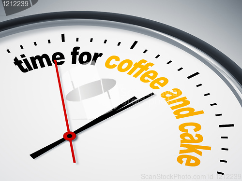 Image of time for coffee and cake