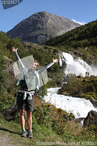 Image of Happy tourist