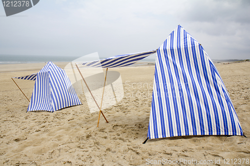 Image of Two beach huts 