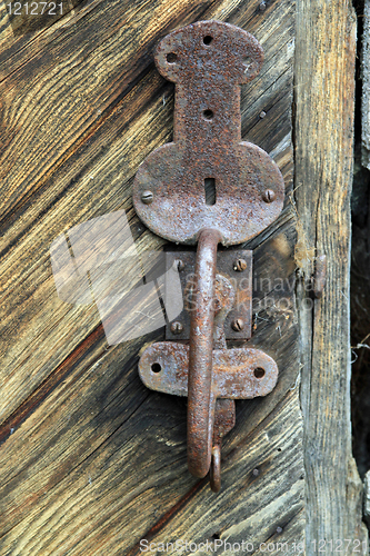 Image of Old norwegian door details