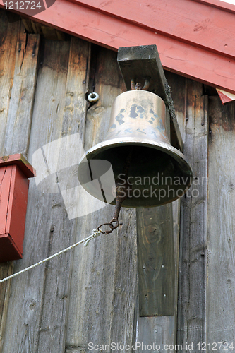 Image of Old norwegian farm detail-door bell