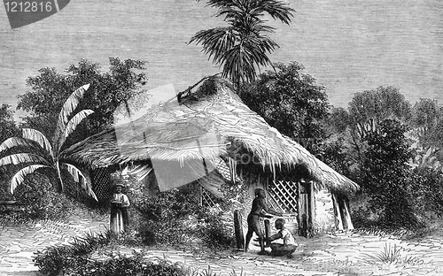 Image of Native Hut at Bombay