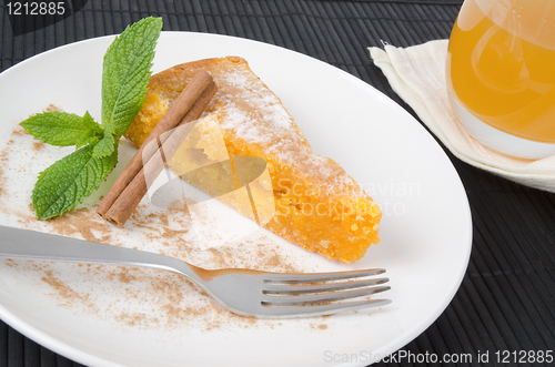 Image of Slice of traditional portuguese cake