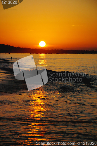 Image of Landscape of sunrise on the beach