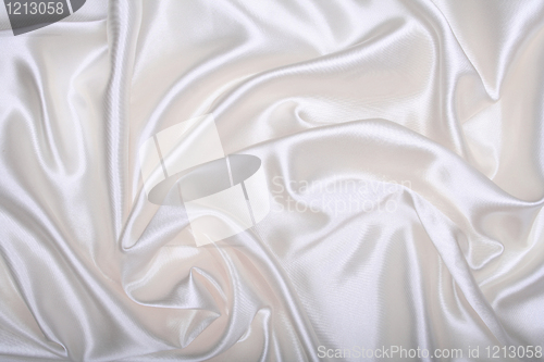 Image of Smooth elegant white silk