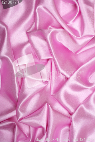 Image of Smooth elegant pink silk as background 