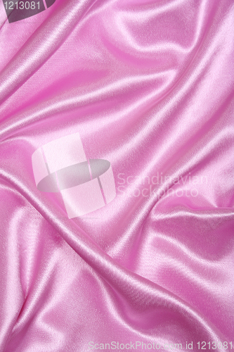 Image of Smooth elegant pink silk as background 