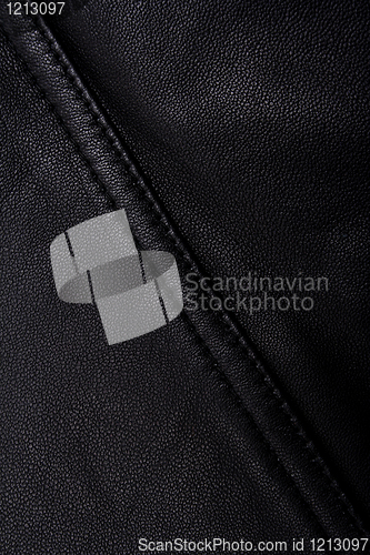 Image of Black leather texture background 