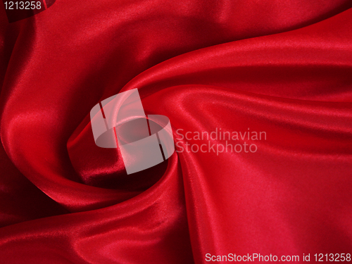 Image of Smooth elegant red silk