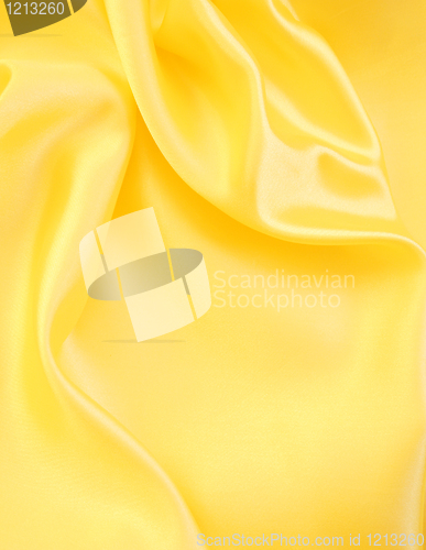 Image of Smooth elegant golden silk as background
