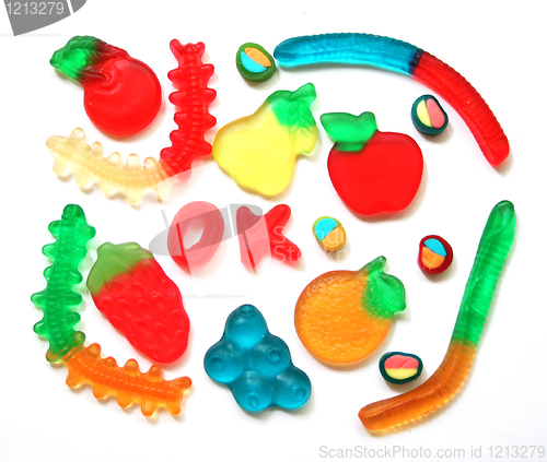 Image of Colorful different Jelly Candy