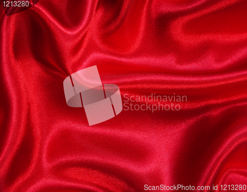 Image of Smooth elegant red silk as background 