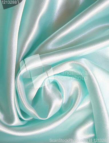 Image of Smooth elegant blue silk 