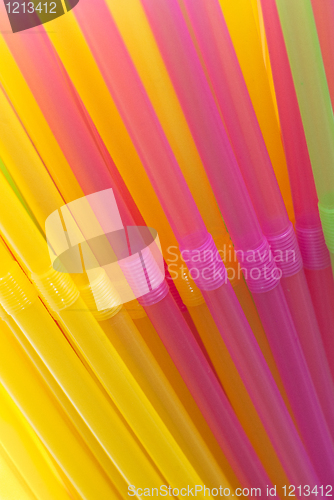 Image of Colorful drinking straws 