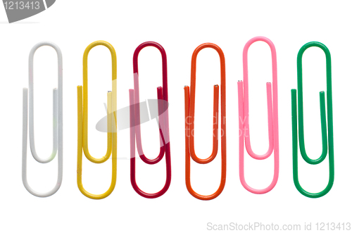 Image of Colored paper clips