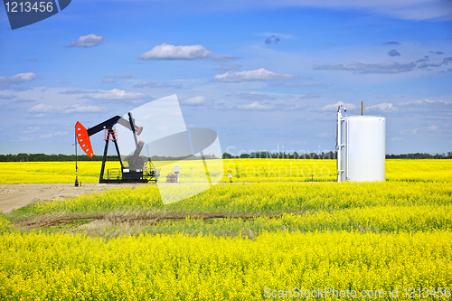 Image of Nodding oil pump in prairies