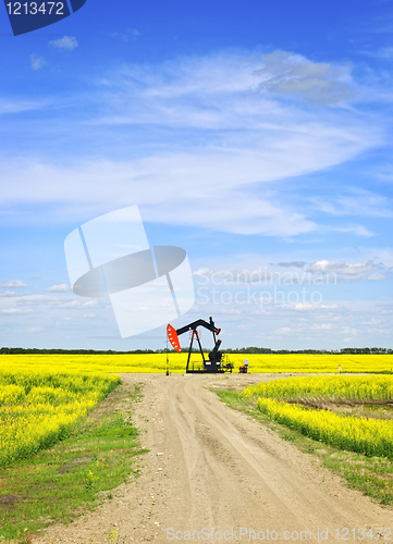 Image of Nodding oil pump in prairies