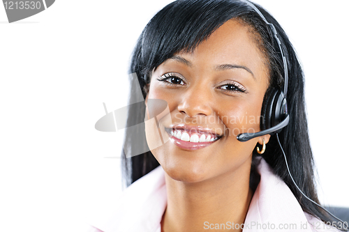 Image of Customer service and support representative with headset