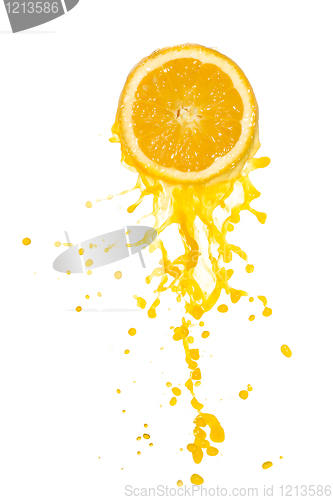 Image of orange juice splash