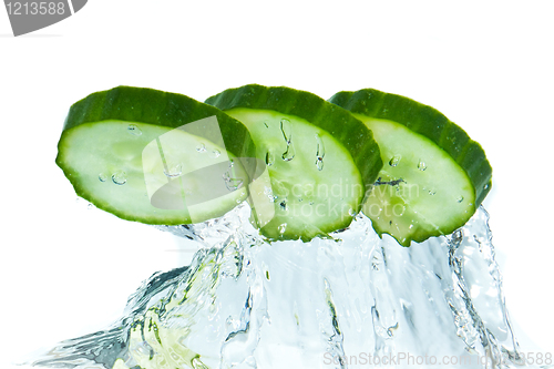 Image of cucumber in water