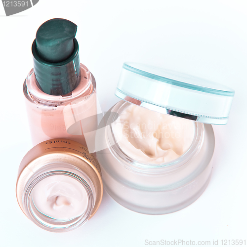 Image of creams and makeup