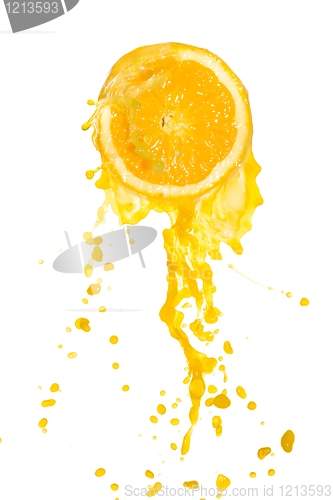 Image of orange juice splash