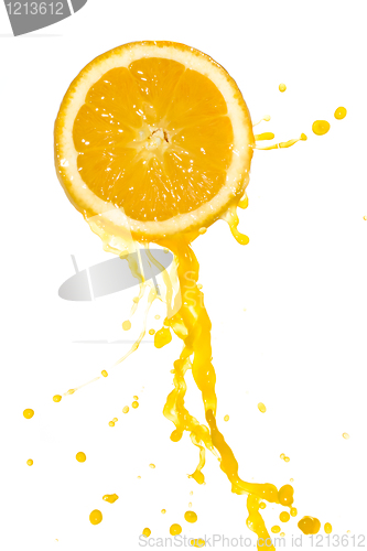 Image of orange juice splash