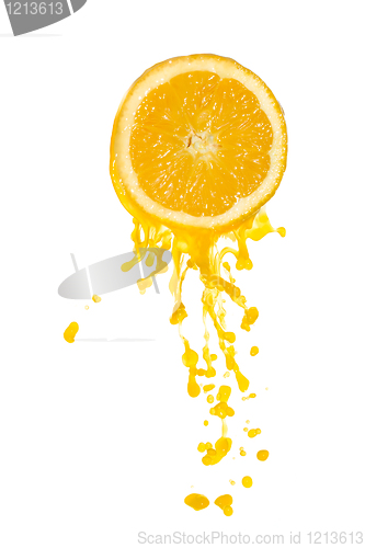 Image of orange juice splash