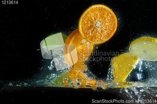 Image of fruit splash