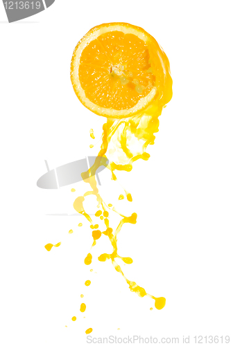 Image of orange juice splash