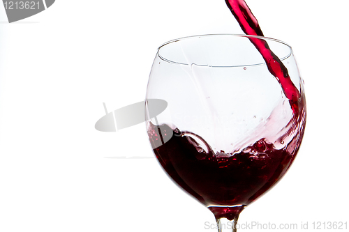 Image of pouring red wine 