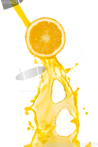 Image of orange juice splash