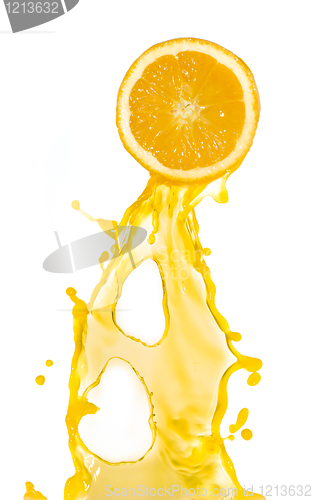 Image of orange juice splash