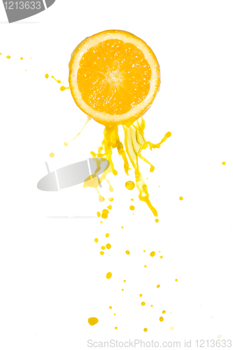 Image of orange juice splash
