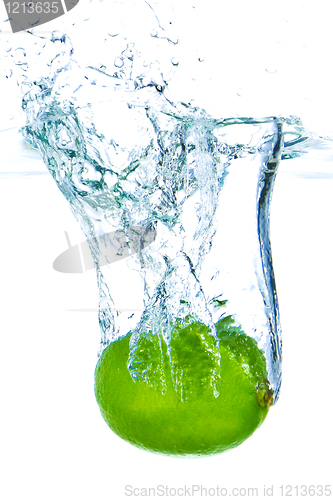 Image of lime splashing
