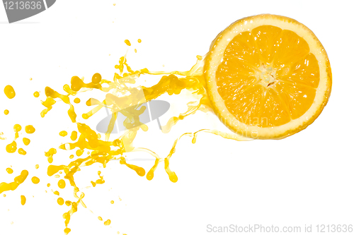 Image of orange juice splash