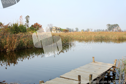 Image of Jetty on a lake 